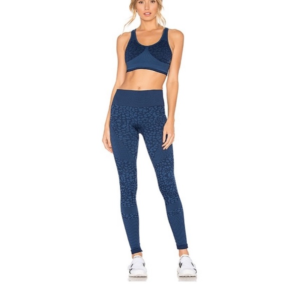 NWOT Revolve Varley Blue cheetah leggings - Picture 4 of 5